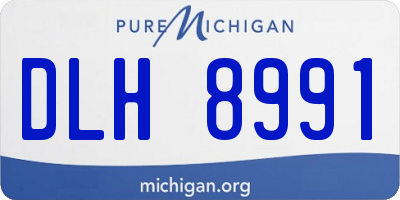MI license plate DLH8991