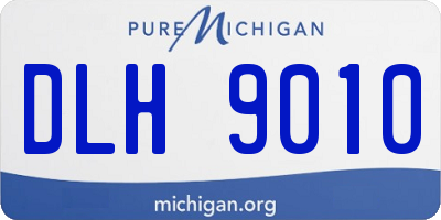 MI license plate DLH9010