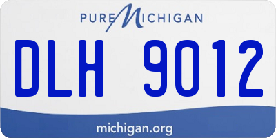 MI license plate DLH9012