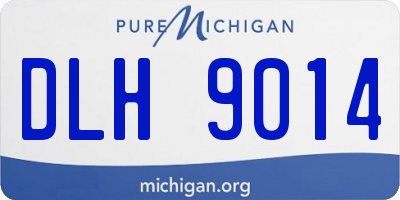 MI license plate DLH9014