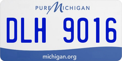 MI license plate DLH9016
