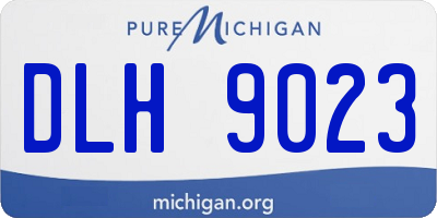 MI license plate DLH9023