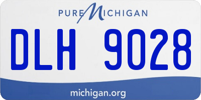 MI license plate DLH9028