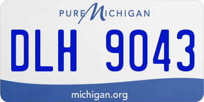 MI license plate DLH9043