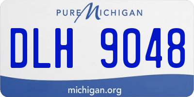 MI license plate DLH9048