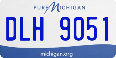 MI license plate DLH9051
