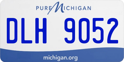 MI license plate DLH9052