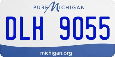 MI license plate DLH9055