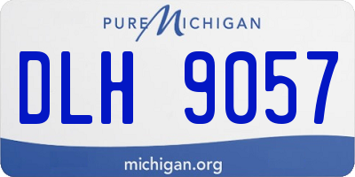 MI license plate DLH9057