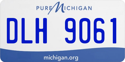 MI license plate DLH9061