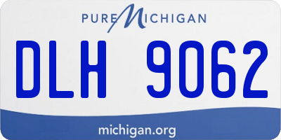 MI license plate DLH9062