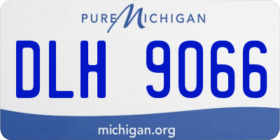 MI license plate DLH9066