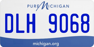 MI license plate DLH9068