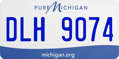 MI license plate DLH9074