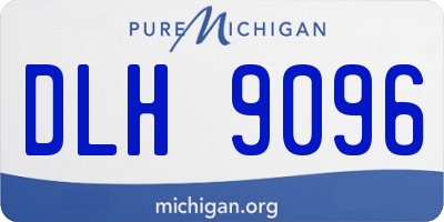 MI license plate DLH9096