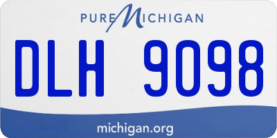 MI license plate DLH9098