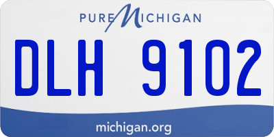 MI license plate DLH9102