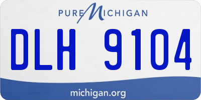 MI license plate DLH9104