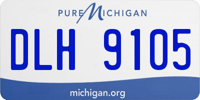 MI license plate DLH9105
