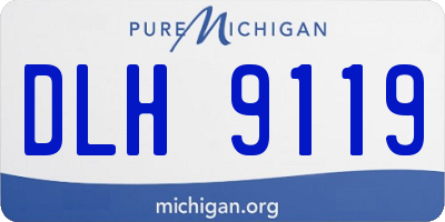 MI license plate DLH9119