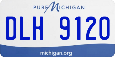 MI license plate DLH9120