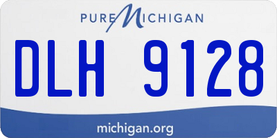 MI license plate DLH9128