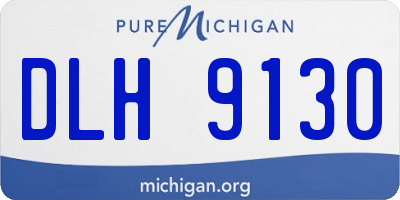 MI license plate DLH9130