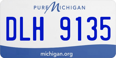 MI license plate DLH9135