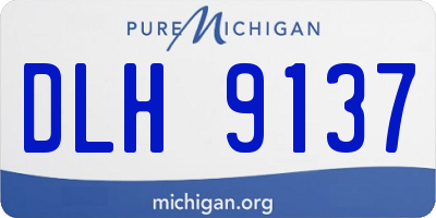 MI license plate DLH9137