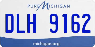 MI license plate DLH9162