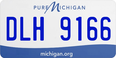 MI license plate DLH9166