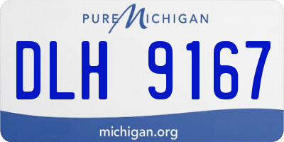 MI license plate DLH9167
