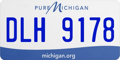 MI license plate DLH9178