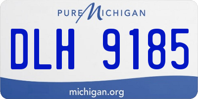 MI license plate DLH9185