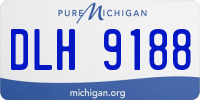 MI license plate DLH9188