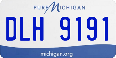 MI license plate DLH9191