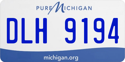 MI license plate DLH9194