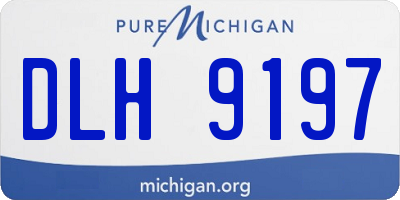 MI license plate DLH9197