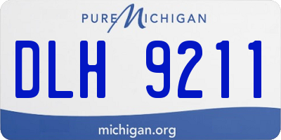 MI license plate DLH9211