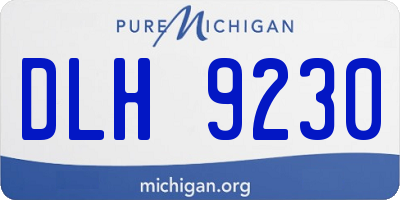 MI license plate DLH9230