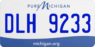 MI license plate DLH9233
