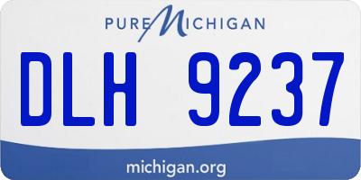 MI license plate DLH9237