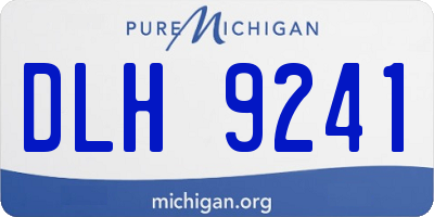 MI license plate DLH9241