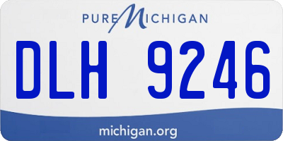 MI license plate DLH9246