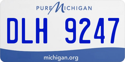 MI license plate DLH9247