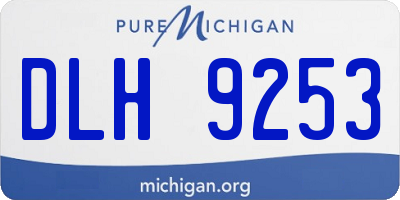 MI license plate DLH9253