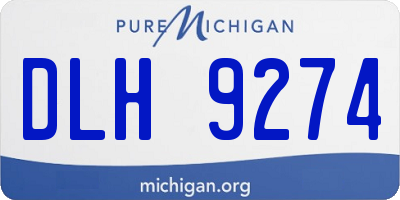 MI license plate DLH9274