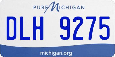 MI license plate DLH9275