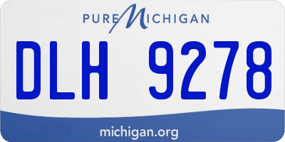 MI license plate DLH9278