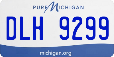 MI license plate DLH9299